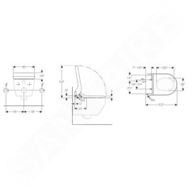 Geberit AquaClean - Abattant de bidet Tuma Comfort, SoftClosing, verre noir 146.272.SJ.1