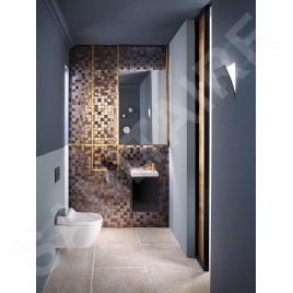 Geberit AquaClean - Abattant de bidet Tuma Comfort, SoftClosing, verre noir 146.272.SJ.1
