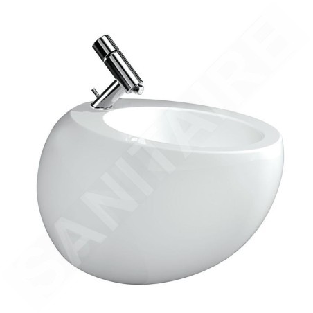 Laufen Il Bagno Alessi One - Bidet suspendu, arrivée d'eau latérale, avec LCC, blanc H8309714003041