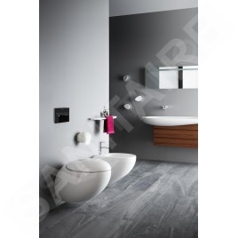 Laufen Il Bagno Alessi One - Bidet suspendu, arrivée d'eau latérale, avec LCC, blanc H8309714003041