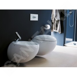 Laufen Il Bagno Alessi One - Bidet suspendu, arrivée d'eau latérale, avec LCC, blanc H8309714003041