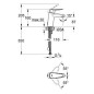 Grohe Eurodisc Cosmopolitan - Mitigeur de bidet à levier S, chrome 3317820E Grohe Eurodisc Cosmopolitan - Mitigeur de bidet à levier S, chrome 3317820E