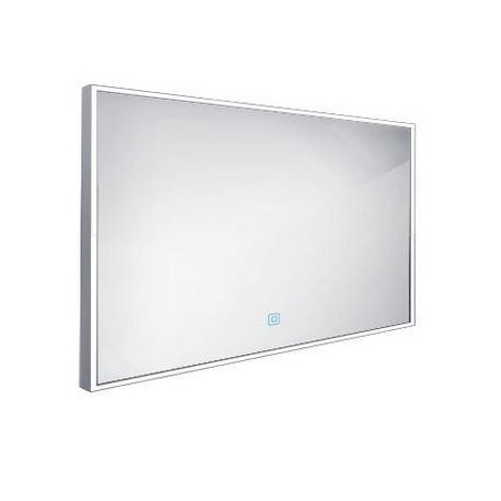 Nimco Miroirs - Miroir avec cadre éclairage LED, 1200x700 mm, aluminium ZP 13006V