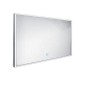 Nimco Miroirs - Miroir avec cadre éclairage LED, 1200x700 mm, aluminium ZP 13006V Nimco Miroirs - Miroir avec cadre éclairage LED, 1200x700 mm, aluminium ZP 13006V