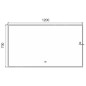 Nimco Miroirs - Miroir avec cadre éclairage LED, 1200x700 mm, aluminium ZP 13006V Nimco Miroirs - Miroir avec cadre éclairage LED, 1200x700 mm, aluminium ZP 13006V