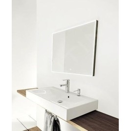 Nimco Miroirs - Miroir avec cadre éclairage LED, 1200x700 mm, aluminium ZP 13006V