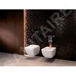 Villeroy & Boch Venticello - Bidet suspendu, avec un trou de robinetterie, CeramicPlus, Stone White 441100RW