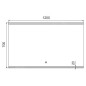 Nimco Miroirs - Miroir avec cadre éclairage LED, 1200x700 mm, aluminium ZP 12006V Nimco Miroirs - Miroir avec cadre éclairage LED, 1200x700 mm, aluminium ZP 12006V