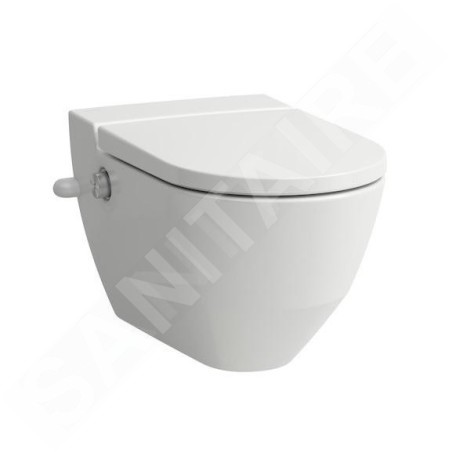 Laufen Cleanet Navia - Bidet électronique avec céramique, arrivée d'eau latérale, Rimless, SoftClose, blanc H8206017577171