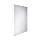 Nimco Miroirs - Miroir dans un cadre avec éclairage LED, 500x700 mm, aluminium ZP 17001V Nimco Miroirs - Miroir dans un cadre avec éclairage LED, 500x700 mm, aluminium ZP 17001V