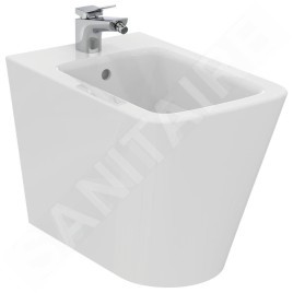 Ideal Standard Blend - Bidet à poser, 355x560 mm, avec trop-plein, trou pour robinet, blanc T368901