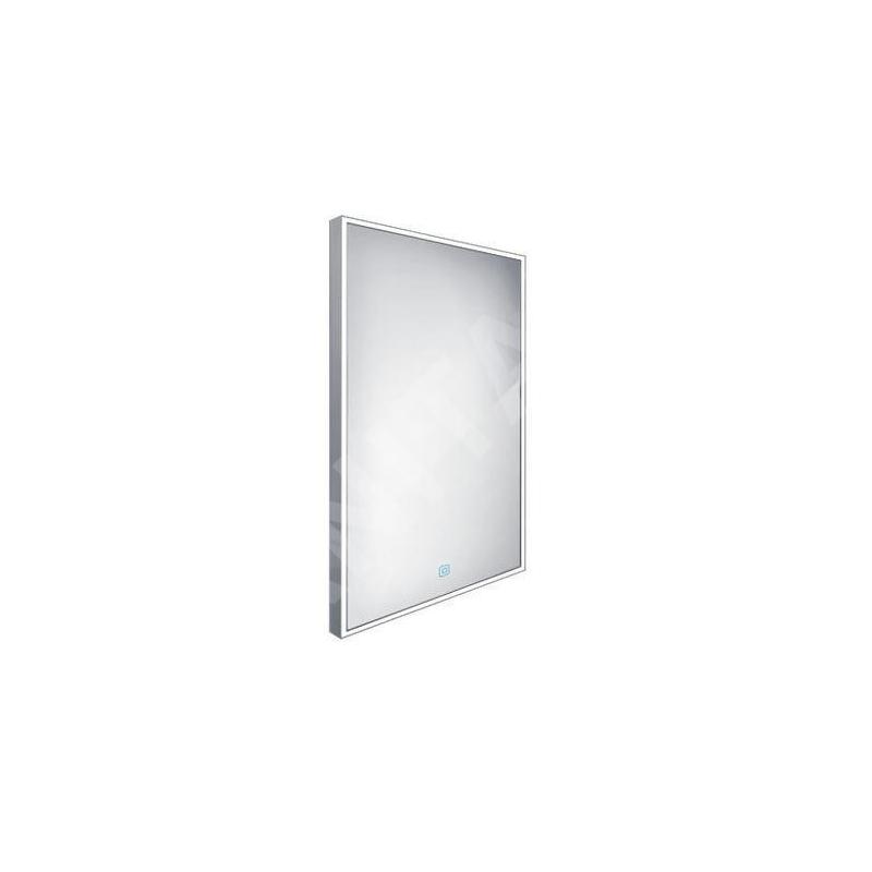 Nimco Miroirs - Miroir dans un cadre avec éclairage LED, 500x700 mm, aluminium ZP 13001V Nimco Miroirs - Miroir dans un cadre avec éclairage LED, 500x700 mm, aluminium ZP 13001V