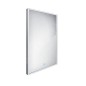 Nimco Miroirs - Miroir dans un cadre avec éclairage LED, 500x700 mm, aluminium ZP 13001V Nimco Miroirs - Miroir dans un cadre avec éclairage LED, 500x700 mm, aluminium ZP 13001V