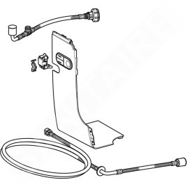 Geberit Accessoires - Kit de raccordement d'eau pour réservoirs à encaster Kappa 15 cm pour WC, pour AquaClean Mera, blanc