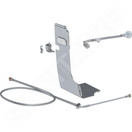 Geberit Accessoires - Kit de raccordement d'eau pour réservoirs à encaster Kappa 15 cm pour WC, pour AquaClean Mera, chrome