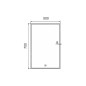 Nimco Miroirs - Miroir dans un cadre avec éclairage LED, 500x700 mm, aluminium ZP 13001V Nimco Miroirs - Miroir dans un cadre avec éclairage LED, 500x700 mm, aluminium ZP 13001V