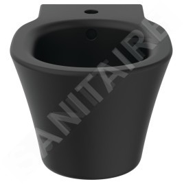 Ideal Standard Connect Air - Bidet suspendu, 1 trou pour robinetterie, noir E0266V3