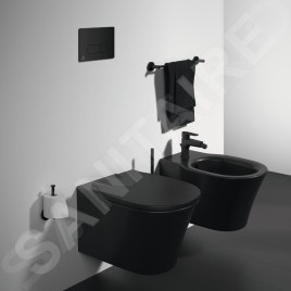 Ideal Standard Connect Air - Bidet suspendu, 1 trou pour robinetterie, noir E0266V3