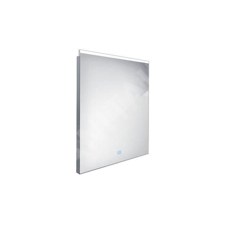 Nimco Miroirs - Miroir dans un cadre avec éclairage LED, 600x700 mm, aluminium ZP 8002V Nimco Miroirs - Miroir dans un cadre avec éclairage LED, 600x700 mm, aluminium ZP 8002V