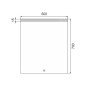 Nimco Miroirs - Miroir dans un cadre avec éclairage LED, 600x700 mm, aluminium ZP 8002V Nimco Miroirs - Miroir dans un cadre avec éclairage LED, 600x700 mm, aluminium ZP 8002V
