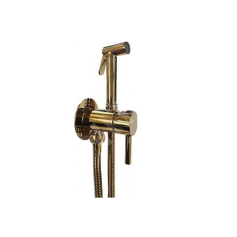 Paffoni Bidet Kit - Set de mitigeur encastré avec douchette de bidet, doré ZDUP110HG