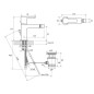 Ravak Puri - Mélangeur bidet PU 055.00 avec bec, chromé X070144