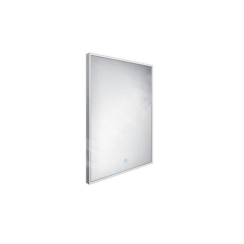 Nimco Miroirs - Miroir avec cadre éclairage LED, 600x800 mm, aluminium ZP 13002V Nimco Miroirs - Miroir avec cadre éclairage LED, 600x800 mm, aluminium ZP 13002V