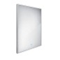 Nimco Miroirs - Miroir avec cadre éclairage LED, 600x800 mm, aluminium ZP 13002V Nimco Miroirs - Miroir avec cadre éclairage LED, 600x800 mm, aluminium ZP 13002V