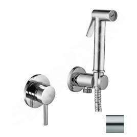 Paffoni Bidet Kit - Barret Mitigeur encastré, avec douchette et corps, inox KITDUP110ST