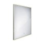 Nimco Miroirs - Miroir avec cadre éclairage LED, 600x800 mm, aluminium ZP 13002V Nimco Miroirs - Miroir avec cadre éclairage LED, 600x800 mm, aluminium ZP 13002V