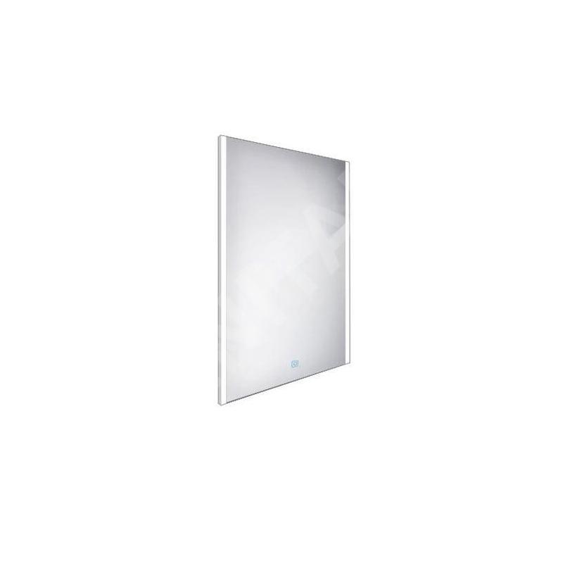 Nimco Miroirs - Miroir avec cadre éclairage LED, 600x800 mm, aluminium ZP 11002V