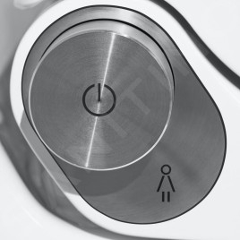 Laufen Cleanet Riva - Bidet électronique en céramique, Rimless, SoftClose, avec LCC, noir mat H8206917160001
