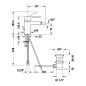 Duravit B.1 - Mitigeur de bidet avec vidage, chrome B12400001010