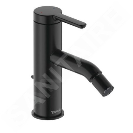 Duravit C.1 - Mitigeur de bidet avec vidage, noir mat C12400001046