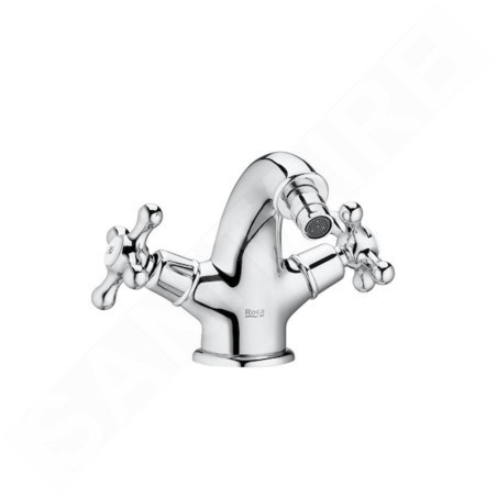 Roca Carmen - Mitigeur de bidet avec vidage, Click-Clack, chrome A5A6A4BC00