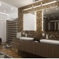 Nimco Miroirs - Miroir avec cadre éclairage LED, 600x800 mm, aluminium ZP 11002V