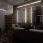 Nimco Miroirs - Miroir avec cadre éclairage LED, 600x800 mm, aluminium ZP 11002V