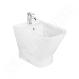 Roca The Gap - Bidet à poser, avec trop-plein, trou pour robinetterie, blanc A357477000