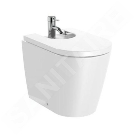 Roca Inspira - Bidet à poser, avec trop-plein, trou pour robinetterie, blanc A357527000