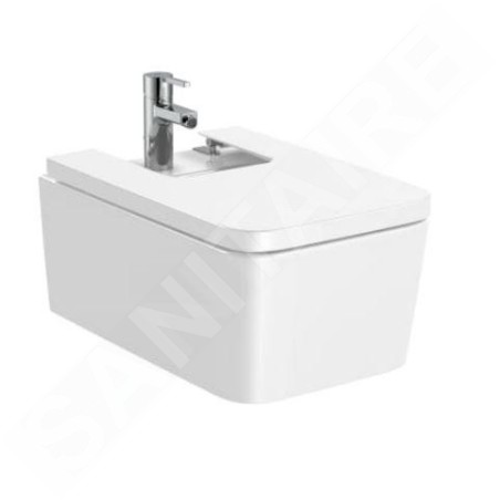 Roca Inspira - Bidet suspendu, avec trop-plein, trou pour robinetterie, blanc A357535000
