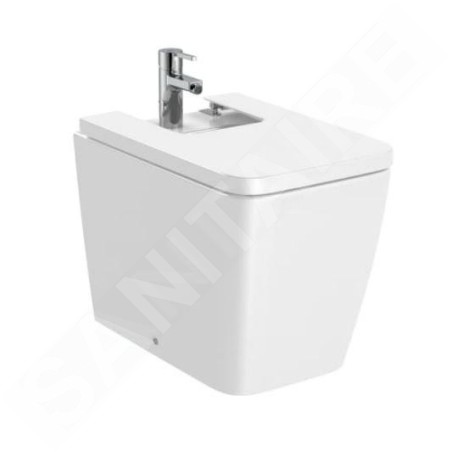 Roca Inspira - Bidet à poser, avec trop-plein, trou pour robinetterie, blanc A357537000