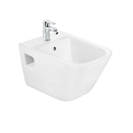 Roca The Gap - Bidet suspendu, avec trop-plein, trou pour robinetterie, blanc A357475000
