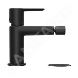 Ravak Puri - Mitigeur bidet Click-Clack avec bec, noir mat X070189