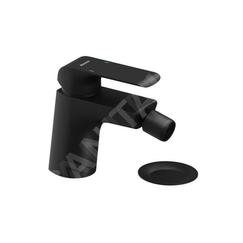 Ravak Flat - Mitigeur de bidet avec vidage, Click-Clack, noir mat X070178