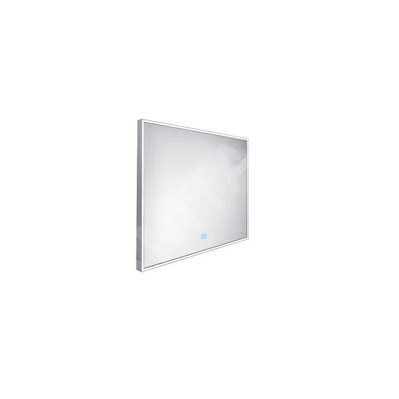 Nimco Miroirs - Miroir avec cadre éclairage LED, 800x700 mm, aluminium ZP 13003V