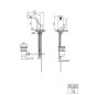 Steinberg 260 - Mitigeur de bidet avec vidage, noir 260 1300 S
