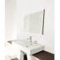 Nimco Miroirs - Miroir avec cadre éclairage LED, 800x700 mm, aluminium ZP 13003V