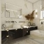 Nimco Miroirs - Miroir avec cadre éclairage LED, 800x700 mm, aluminium ZP 13003V