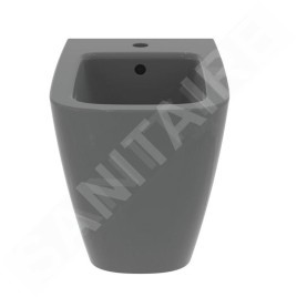 Ideal Standard i.Life B - Bidet à poser, trou pour robinetterie, gris brillant T461758