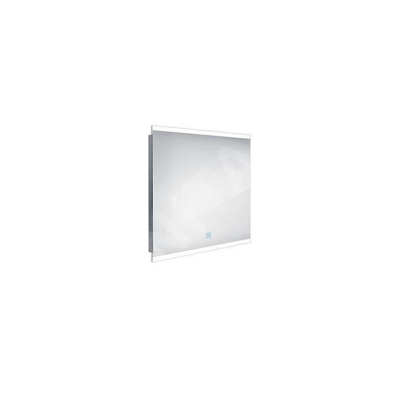 Nimco Miroirs - Miroir avec cadre éclairage LED, 800x700 mm, aluminium ZP 12003V